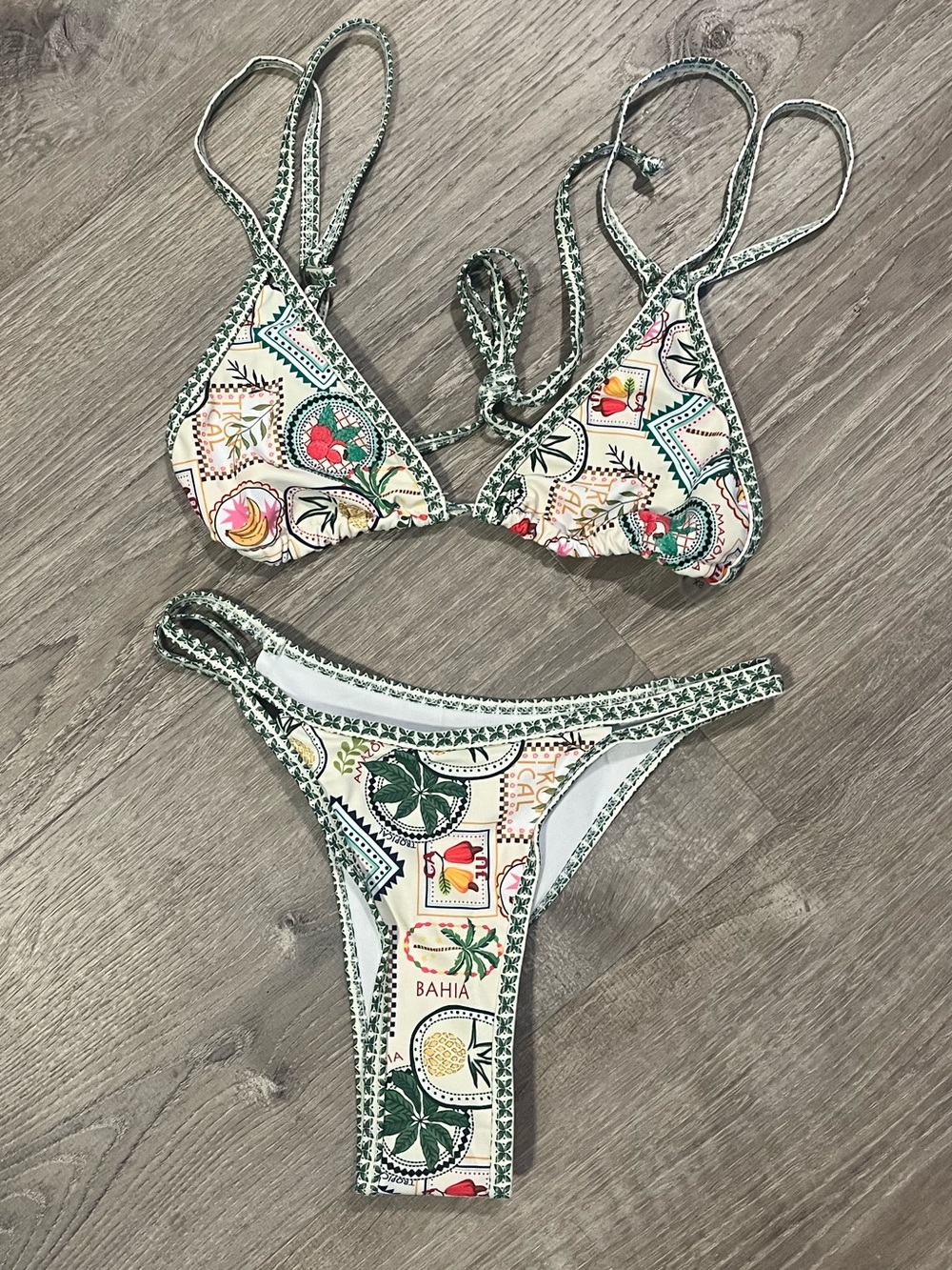 SHEIN tropical bikini NWT